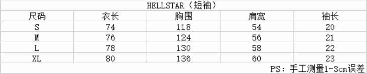 Picture of Hellstar T Shirts Short _SKUHellstarS-XLpktrHS-7510057